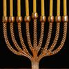 Dear Holidays Gold Vine Footed Menorah view 2