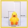 RUTAVM Toilet Brush Duck Toilet Brushes Resin Long Handle Toilet Brush Floor-Standing Bathroom Toilet Bowl Brush Cleaning Brush Toilet for Bathroom view 2