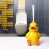 RUTAVM Toilet Brush Duck Toilet Brushes Resin Long Handle Toilet Brush Floor-Standing Bathroom Toilet Bowl Brush Cleaning Brush Toilet for Bathroom view 3