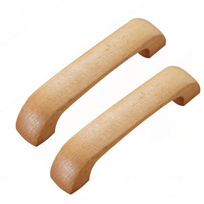 DubMag Wood Handle,Wardrobe Handles,2 Pack Cabinet Pulls Wood Cupboard Knob Handles Drawer Pull for Furniture Drawers Kitchen Bedroom Bathroom Knobs(Hole Distance: 128mm) (Size : Hole Distance: 96mm)