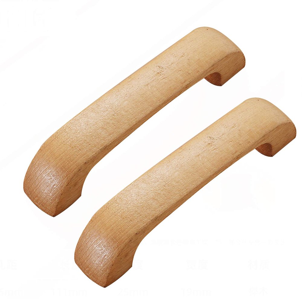 DubMag Wood Handle,Wardrobe Handles,2 Pack Cabinet Pulls Wood Cupboard Knob Handles Drawer Pull for Furniture Drawers Kitchen Bedroom Bathroom Knobs(Hole Distance: 128mm) (Size : Hole Distance: 96mm)
