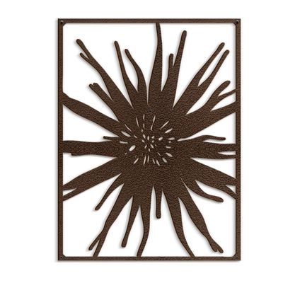 SIGNLEADER Metal Wall Art Decor Bronze Tropical Leaf Minimalist Modern Abstract Wall Sculpture Hangings Home Decoration for Living Room, Bedroom, Bathroom, Kitchen, Outdoor - 24" Bronze