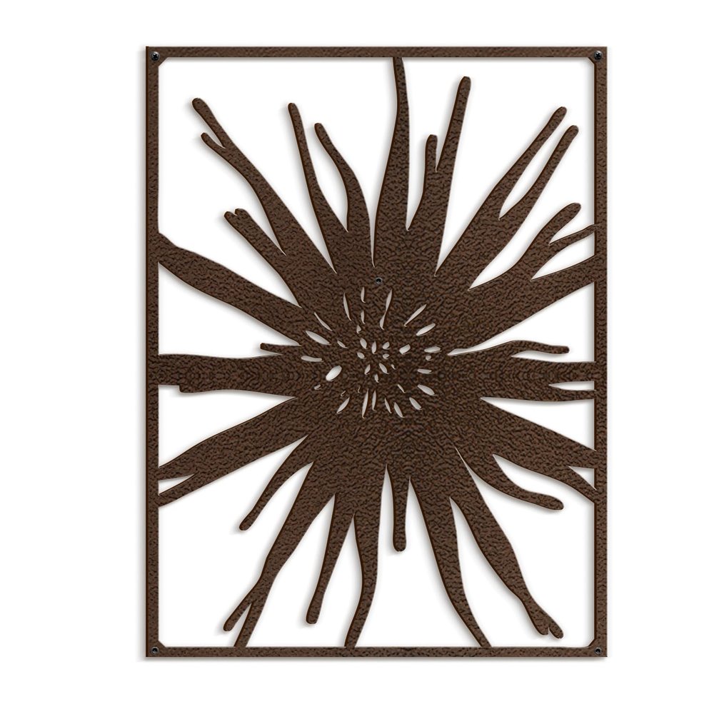 SIGNLEADER Metal Wall Art Decor Bronze Tropical Leaf Minimalist Modern Abstract Wall Sculpture Hangings Home Decoration for Living Room, Bedroom, Bathroom, Kitchen, Outdoor - 24" Bronze