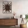 SIGNLEADER Metal Wall Art Decor Bronze Tropical Leaf Minimalist Modern Abstract Wall Sculpture Hangings Home Decoration for Living Room, Bedroom, Bathroom, Kitchen, Outdoor - 24" Bronze view 2