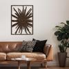 SIGNLEADER Metal Wall Art Decor Bronze Tropical Leaf Minimalist Modern Abstract Wall Sculpture Hangings Home Decoration for Living Room, Bedroom, Bathroom, Kitchen, Outdoor - 24" Bronze view 4