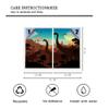 Brebasf Cartoon Wildlife Dinosaur Home Window Film Cute Dino Silhouette Constellation Jungle Animal Suitable for Living Room,Kitchen,bathroom-23.6W x47.2L in x2Pcs view 2