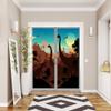 Brebasf Cartoon Wildlife Dinosaur Home Window Film Cute Dino Silhouette Constellation Jungle Animal Suitable for Living Room,Kitchen,bathroom-23.6W x47.2L in x2Pcs view 3