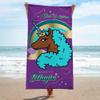 Jay Franco Afro Unicorn Kids Bath Pool Beach Towel - Super Soft & Absorbent 100% Cotton Towel, Measures 28 x 58 view 3