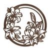 SIGNLEADER Metal Wall Art Decor Flower Minimalist Modern Wall Sculpture Hangings Home Decoration for Living Room, Bedroom, Bathroom, Kitchen, Outdoor - 24" Bronze view 2