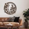 SIGNLEADER Metal Wall Art Decor Flower Minimalist Modern Wall Sculpture Hangings Home Decoration for Living Room, Bedroom, Bathroom, Kitchen, Outdoor - 24" Bronze view 4