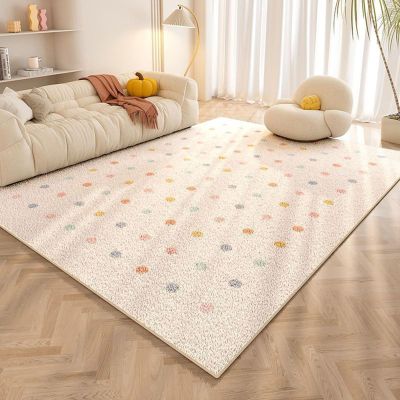 Washable Area Rug Anti-Slip Plush Cream Style Area Rugs for Living Room Couch Dorm Bedside Low Pile Rug Kids Girls Teens Room Nursery Decor Floor Mat (Color : E, Size : 15x23in)
