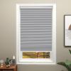 Changshade Window Shades Black Out Sliding Glass Door Blinds Cordless, Blackout Cellular Honeycomb Shade Pleated 1 Inch No Drill Stick On Easy Install Home, Shade Size 58.5" Width56" Height, Grey view 1