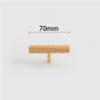 wood handle,wardrobe handles, Furniture Dresser Knobs Cupboard Door Handle for Kitchen Drawer Wardrobe Solid Modern Hardware Pull Bathroom Furniture Pulls,Oak (Hole Distance 128mm) ( Size : Single hol view 2