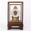 Grandfather Clock Modern Wood Pendulum Clock Mechanical See-Through Minimalist Dial Table Clock Easy to Read for Living Room Decor, Office & Home Decor Gift view 1