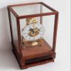 Grandfather Clock Modern Wood Pendulum Clock Mechanical See-Through Minimalist Dial Table Clock Easy to Read for Living Room Decor, Office & Home Decor Gift view 4