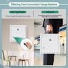 KYODOLED Locking Medicine Cabinet, Medication Lock Box with Key, Wall Mount Medical Cabinet for Safe Medication Storage, 10 * 4.7 * 10 Inch, White view 4