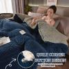 XHCTNN Quilt King Size Sherpa Full Size - Warm Thickened Lambswool Comforter Core - Winter Double Sided Fluffy Lamb Fleece Quilt Blanket(H,150 * 200cm/3.0kg) view 2