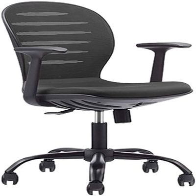 HOBIBA Office Home Office Chair Computer Chair Office Chair Student Study Chair Lift Small Swivel Chair Comfortable Sedentary Desk Chair (Size:Medium,Color:Black)