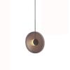 SteFik LED - Pendant Light Modern Simple Smoky Gray Glass Lampshade Ceiling Lighting Fashion Suspended Lamp Bedroom Hanging Chandelier Fixture [Energy Class A+],Pendant view 1