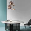 SteFik LED - Pendant Light Modern Simple Smoky Gray Glass Lampshade Ceiling Lighting Fashion Suspended Lamp Bedroom Hanging Chandelier Fixture [Energy Class A+],Pendant view 4