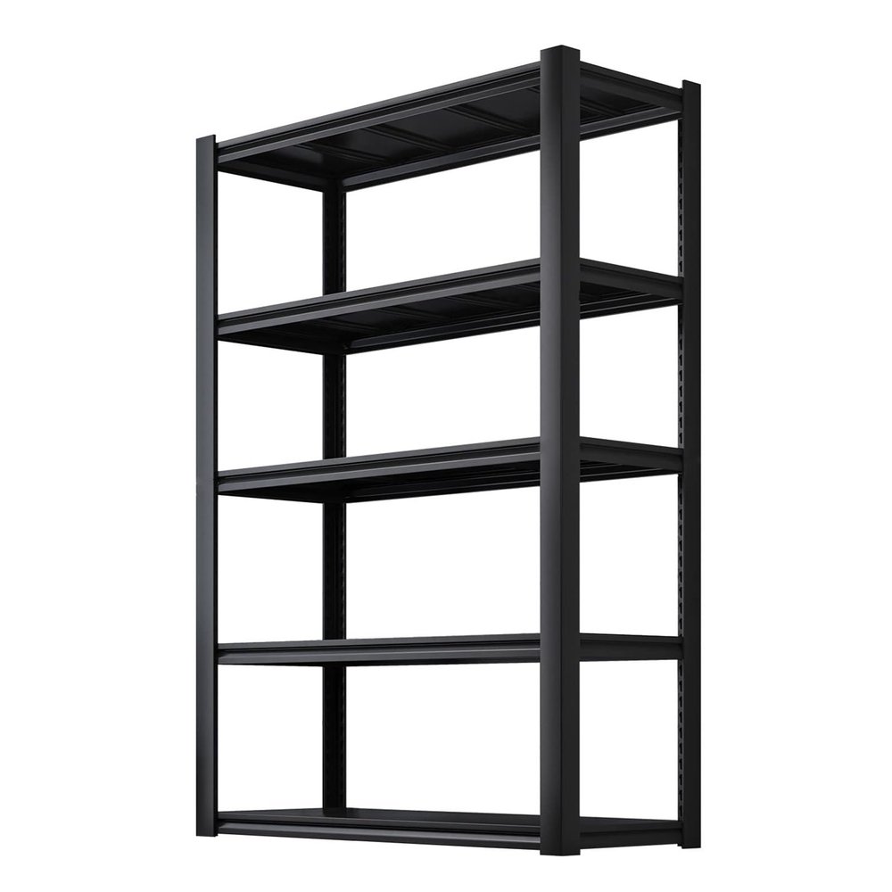 72" H Garage Shelving Heavy Duty Industrial Shelving Storage Rack With 5-Tier Metal Shelving Unit 2000LBS Loads Adjustable Garage Storage Shelves Unit For Warehouse Pantry Storage Rack ( Size : 47.3"W