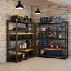 72" H Garage Shelving Heavy Duty Industrial Shelving Storage Rack With 5-Tier Metal Shelving Unit 2000LBS Loads Adjustable Garage Storage Shelves Unit For Warehouse Pantry Storage Rack ( Size : 47.3"W view 2