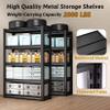 72" H Garage Shelving Heavy Duty Industrial Shelving Storage Rack With 5-Tier Metal Shelving Unit 2000LBS Loads Adjustable Garage Storage Shelves Unit For Warehouse Pantry Storage Rack ( Size : 47.3"W view 3