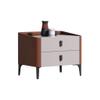 ULTRAWAVE Nightstands Bedside Table Double-Layer Locker Living Room Bedroom Bedside Table Multi-Function Locker Marble Countertop Rack Bedside Table (Color : B) view 1