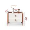 ULTRAWAVE Nightstands Bedside Table Double-Layer Locker Living Room Bedroom Bedside Table Multi-Function Locker Marble Countertop Rack Bedside Table (Color : B) view 3