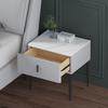 ULTRAWAVE Nightstands Nordic Fashion Bedside Table Living Room Bedroom Storage Cabinet Marble Countertop Locker with Drawer Bedside Table Bedside Table (Color : A) view 3