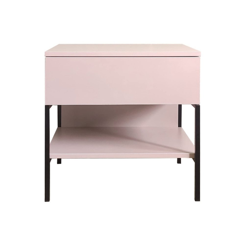 ULTRAWAVE Nightstands Home Bedside Table Single Layer Locker Living Room Multifunctional Sofa Side Table Bedroom Bedside Table Open Shelf Bedside Table (Color : A)