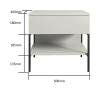 ULTRAWAVE Nightstands Home Bedside Table Single Layer Locker Living Room Multifunctional Sofa Side Table Bedroom Bedside Table Open Shelf Bedside Table (Color : A) view 2
