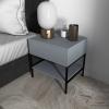 ULTRAWAVE Nightstands Home Bedside Table Single Layer Locker Living Room Multifunctional Sofa Side Table Bedroom Bedside Table Open Shelf Bedside Table (Color : A) view 4