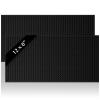 Tioncy 6 Pcs Bar Mat for Countertop 6 x 12 Inch Non Slip Rubber Mat Service Spill Cocktail Bartending Coffee Bar Mats for Hot Dishes Restaurants Barbershop Clippers Hot Pads, Black view 1