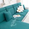 Smiry Waterproof Couch Cushion Covers, Stretch Jacquard Thick Sofa Cushion Covers, Washable Seat Slipcover Elastic Furniture Protector for Pets, Kid (3PC, Peacock Green) view 1