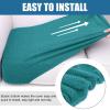 Smiry Waterproof Couch Cushion Covers, Stretch Jacquard Thick Sofa Cushion Covers, Washable Seat Slipcover Elastic Furniture Protector for Pets, Kid (3PC, Peacock Green) view 4