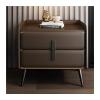 ULTRAWAVE Nightstands Nordic Simple Metal Bedside Table Double Drawer Locker Bedroom Bedside Table Creative Living Room TV Side Cabinet Bedside Table (Color : I2, Size : 50cm/19.7inch) view 1