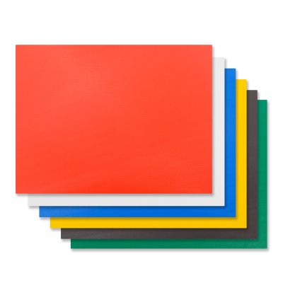 EASYROSE Plastic Cutting Board Set of 6, 24 x 18 x 1/2 Inch Commercial Grade Chopping Board Large Multi-Color Cutting Boards for Kitchen - Dishwasher Safe, NSF Certified