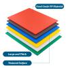 EASYROSE Plastic Cutting Board Set of 6, 24 x 18 x 1/2 Inch Commercial Grade Chopping Board Large Multi-Color Cutting Boards for Kitchen - Dishwasher Safe, NSF Certified view 3