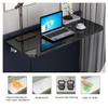 Laundry Floating Folding Table, Wood Wall Mounted Folding Table, fold down table, Folding Kitchen Table, Drop Leaf Dining Stable Sturdy Table With Bracket, Wall Shelf Computer Desks Workstations ( Col view 3