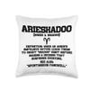 Zodiac Stars Birth Chinese Zodiac Constellations Arieskadoo-The Aries who Can't Resist a Dramatic exit, Throw Pillow, 16x16, Multicolor view 1