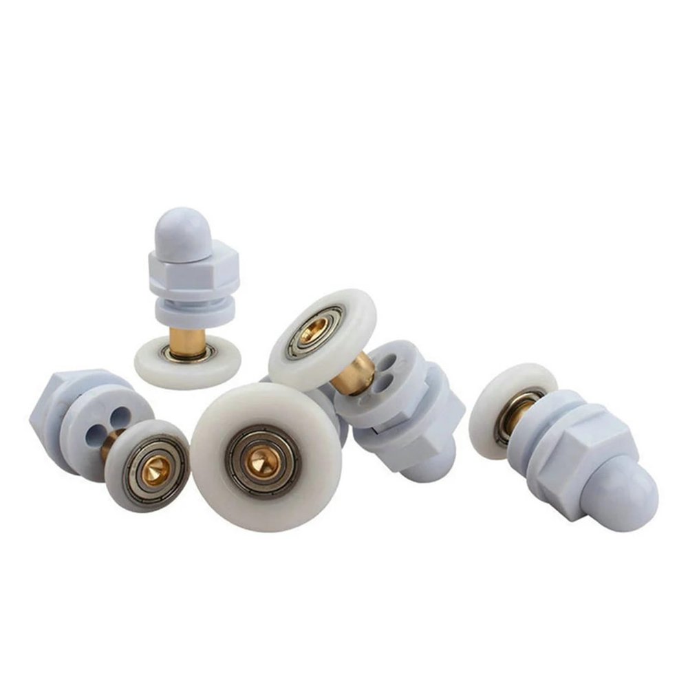 SBTRKT 4X Shower Door Rollers 19/23/25/27/29mm Durable Rooms Cabins Pulley Shower Room Roller/Runners/Wheels for 4-8mm Glass Doors (Color : 19mm)