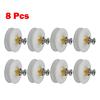SBTRKT 8 Pcs 22.5mm Shower Room Pulley White Bathroom Sliding Glass Door Wheels Nylon Copper Roller Shower Door Rollers with Screws view 2