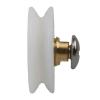 SBTRKT 8 Pcs 22.5mm Shower Room Pulley White Bathroom Sliding Glass Door Wheels Nylon Copper Roller Shower Door Rollers with Screws view 4