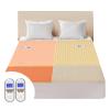 Bwarm Premium Multi-Zone Electric Heated Mattress Pad King Size, 78" x 80", Dual Controllers, 9 Heat Settings, 1-12 Hours Auto Off, Individual Body and Feet Settings, Machine Washable view 1