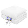 Bwarm Premium Multi-Zone Electric Heated Mattress Pad King Size, 78" x 80", Dual Controllers, 9 Heat Settings, 1-12 Hours Auto Off, Individual Body and Feet Settings, Machine Washable view 2