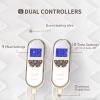 Bwarm Premium Multi-Zone Electric Heated Mattress Pad King Size, 78" x 80", Dual Controllers, 9 Heat Settings, 1-12 Hours Auto Off, Individual Body and Feet Settings, Machine Washable view 4