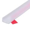 uxcell 59 Inch Collapsible Shower Barrier Stopper Water Splash Guard Blocker 59"Lx0.8"Wx0.5"H for Bathroom Kitchen Wet and Dry Separation, White view 1