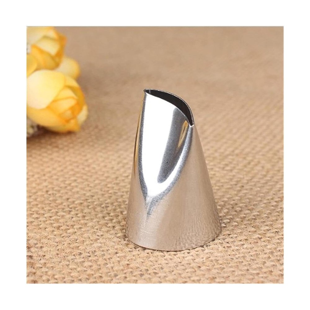 Cake Piping Tips Piping Tips 1pc Petal Rose Tulip Icing Cake Piping Nozzles Decorating Pastry Tips Stainless Steel Fondant Cake Icing Nozzle Portable