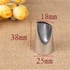 Cake Piping Tips Piping Tips 1pc Petal Rose Tulip Icing Cake Piping Nozzles Decorating Pastry Tips Stainless Steel Fondant Cake Icing Nozzle Portable view 4